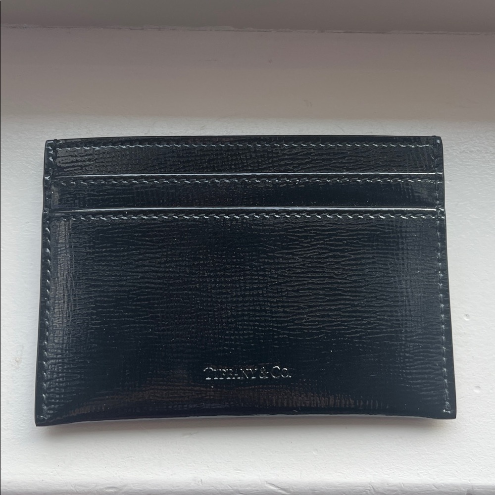 Tiffany & Co. Card Holder Wallet - Black Patent leather